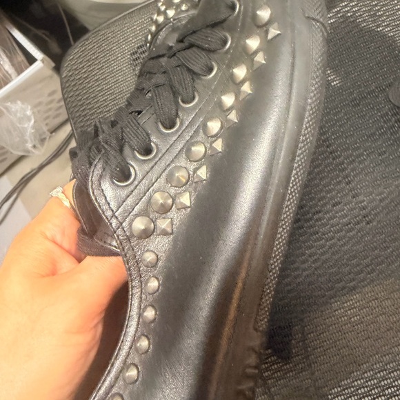 Prada Black Studded Sneakers - Picture 14 of 16